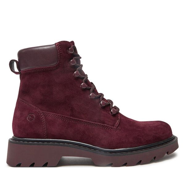 Trapery Tamaris. Czerwone trapery damskie Tamaris, bez obcasa. Za 359.99 zł.