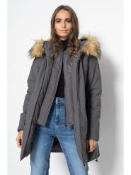 Northwood Płaszcz zimowy w kolorze szarym rozmiar: L. Szare płaszcze damskie Northwood, na zimę, l, bez wzorów, z puchu. Za 314.75 zł.