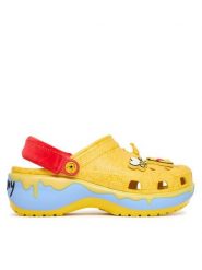 Crocs Klapki Disney Winnie The Pooh Classic Platform Clog 211092 Żółty. Żółte klapki damskie Crocs, bez wzorów, z tworzywa sztucznego, bez obcasa. Za 229.99 zł.