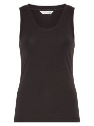 MOSS COPENHAGEN Top w kolorze czarnym rozmiar: M/L. Czarne topy damskie MOSS COPENHAGEN, l, bez wzorów, bez kołnierzyka. Za 104.95 zł.