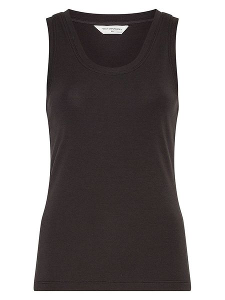 MOSS COPENHAGEN Top w kolorze czarnym rozmiar: M/L. Czarne topy damskie MOSS COPENHAGEN, l, bez wzorów, bez kołnierzyka. Za 104.95 zł.