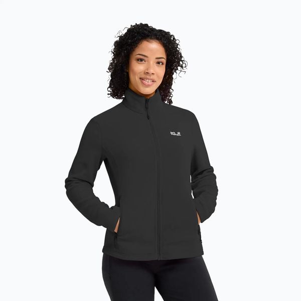 Bluza polarowa damska Jack Wolfskin Taunus 100 Full Zip. Czarne bluzy bez kaptura damskie Jack Wolfskin, l, z materiału. Za 239.99 zł.