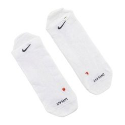 Skarpety Unisex Dla Dorosłych LTWT DriFIT (zestaw 2 Sztuk). Białe skarpetki damskie Nike, bez wzorów. Za 107.99 zł.