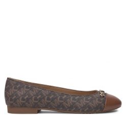 Baleriny MICHAEL Michael Kors. Brązowe baleriny damskie MICHAEL Michael Kors, bez wzorów, bez obcasa. Za 399.99 zł.