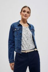 Gładki pasek z klamrą beżowy. Brązowe paski damskie MOODO, bez wzorów. W wyprzedaży za 13.99 zł.