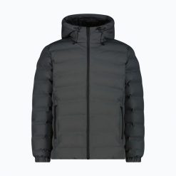 Kurtka ocieplana męska CMP 35K3697 Fix Hood. Szare kurtki męskie CMP, m, bez wzorów, z materiału, bez kaptura. Za 611.79 zł.