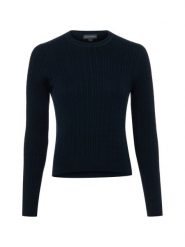 Franco Callegari Sweter z dzianiny Kobiety Bawełna niebieski, XXL. Niebieskie swetry klasyczne damskie Franco Callegari, xxl, z bawełny, bez kołnierzyka. Za 249.95 zł.