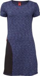 Damska sukienka Loap Mapsa Blu-blk Blue. Niebieskie sukienki damskie ÀLG, na imprezę, s, bez wzorów, z elastanu, klasyczne, bez kołnierzyka, bez ramiączek, mini, rozkloszowane. Za 149.99 zł.