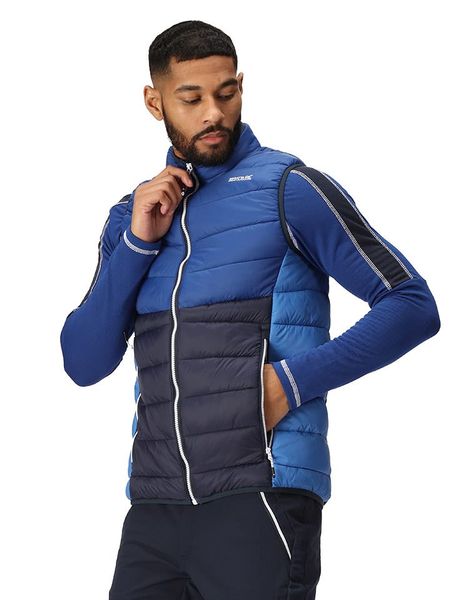 Regatta Kamizelka pikowana "Harrock II" w kolorze niebieskim rozmiar: L. Niebieskie kamizelki męskie Regatta, l. Za 113.10 zł.