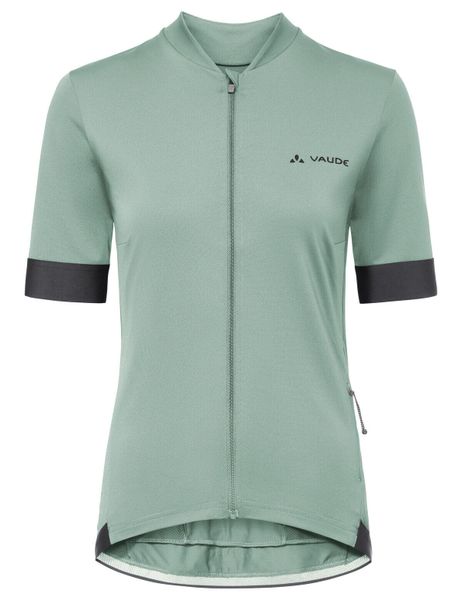 Koszulka damska Kuro FZ Tricot II. Zielone topy sportowe damskie Vaude, bez wzorów, z materiału, bez ramiączek. Za 339.00 zł.