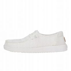 HeyDude Damskie Mokasyny Wendy Crochet Lace. Białe mokasyny damskie Hey dude, z materiału. Za 289.00 zł.