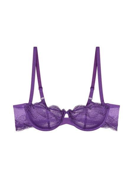 Triumph Biustonosz na fiszbinach - Comfort Glam Kobiety Sztuczne włókno lila, 90C. Biustonosze Triumph, bez wzorów, z koronki. Za 119.95 zł.