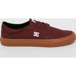 DC - Tenisówki. Brązowe trampki i tenisówki męskie DC, bez wzorów, z gumy, bez zapięcia. Za 249.90 zł.