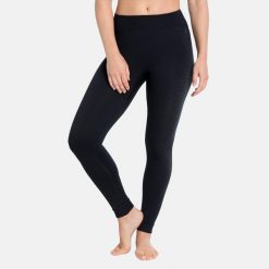 Spodnie techniczne termoaktywne damskie Odlo Performance Warm Eco. Czarne bielizna termoaktywna damska Odlo, s, bez wzorów. Za 369.99 zł.
