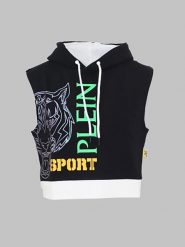 Plein Sport Bluza w kolorze czarnym rozmiar: XL. Czarne bluzy sportowe damskie Plein Sport, xl, z bawełny. Za 259.13 zł.