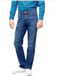 Wrangler Dżinsy - Regular fit - w kolorze niebieskim rozmiar: W31/L34. Niebieskie jeansy męskie Wrangler. Za 173.99 zł.