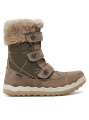 Primigi Śniegowce 6880233 D GORE-TEX Beżowy. Brązowe kozaki dziewczęce Primigi, bez wzorów, z gore-texu, bez obcasa. Za 549.99 zł.
