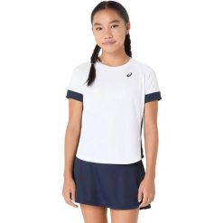 Koszulka dziewczęca Asics. Białe koszulki dziewczęce Asics, m, bez wzorów, z materiału, bez ramiączek. Za 172.00 zł.