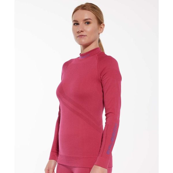 Bluza damska z wełną merino Brubeck THERMO WOOL by Pustelnik. Czerwone bluzy bez kaptura damskie Brubeck, z wełny. Za 240.99 zł.