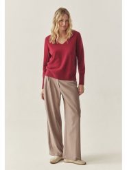 TATUUM Kaszmirowy sweter w kolorze czerwonym rozmiar: XS. Czerwone swetry klasyczne damskie Tatuum, xs, z kaszmiru, bez kołnierzyka. Za 349.95 zł.