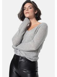 AUTHENTIC CASHMERE Kaszmirowy sweter "Galise" w kolorze szarym rozmiar: M. Szare swetry klasyczne damskie AUTHENTIC CASHMERE, m, z kaszmiru, bez kołnierzyka. Za 245.96 zł.