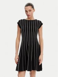 DKNY Sukienka codzienna DD4J8E21 Czarny Regular Fit. Czarne sukienki damskie DKNY, na co dzień, xs, bez wzorów, z syntetyku, bez kołnierzyka, bez ramiączek, proste. Za 429.99 zł.