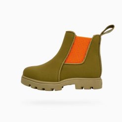 Botki dziecięce NATIVE KENSINGTON TREKLITE BLOOM CHILD 22. Zielone buty zimowe męskie Native Shoes, z gumy, bez zapięcia. Za 139.99 zł.