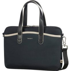 Torba SAMSONITE Nefti 13.3 cali Czarno-beżowy. Brązowe torebki klasyczne damskie Samsonite, bez wzorów, bez dodatków. Za 199.99 zł.
