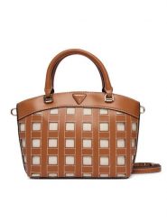 Guess Torebka Frankie HWWG97 36050 Brązowy. Brązowe torebki klasyczne damskie Guess, z aplikacjami, ze skóry, bez dodatków. Za 584.99 zł.