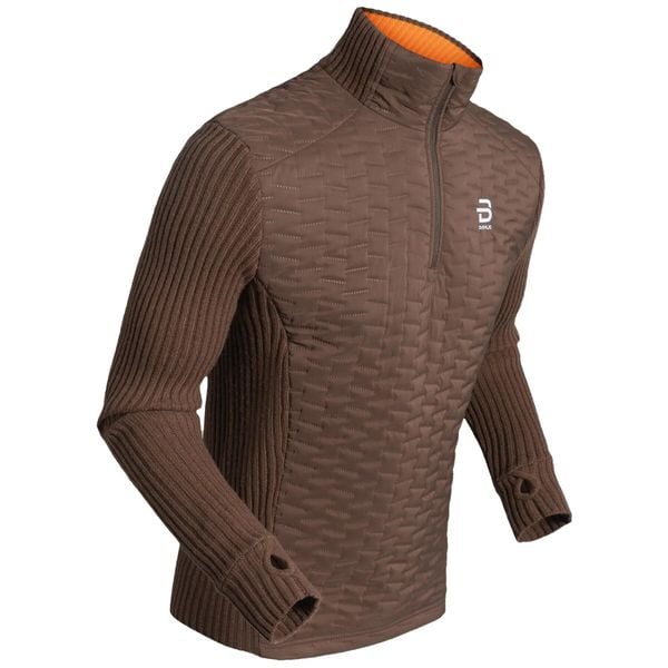 Sweter rozpinany do połowy Daehlie Sportswear Comfy 2.0. Brązowe kardigany męskie DAEHLIE, s, bez wzorów, z dzianiny, sportowe, bez kołnierzyka. Za 513.00 zł.