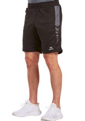Szorty Erima Worker Six Wings. Czarne szorty męskie Erima, z materiału, bez kołnierzyka. Za 246.99 zł.
