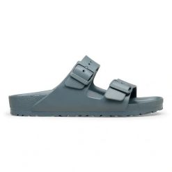 Birkenstock Arizona EVA Basalt Gray Klapki damskie. Szare klapki damskie Birkenstock, bez wzorów, bez obcasa. Za 219.99 zł.