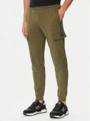 EA7 Emporio Armani Spodnie dresowe 8NPP67 PJVRZ U7014 Zielony Regular Fit. Zielone spodnie dresowe męskie EA7 Emporio Armani, bez wzorów, z bawełny. Za 424.99 zł.