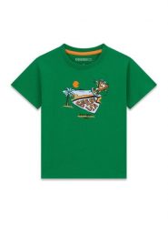 Guess T-Shirt N6GI12 K8HM4 Zielony Regular Fit. Zielone t-shirty chłopięce Guess, z aplikacjami, z bawełny, bez ramiączek. Za 84.99 zł.