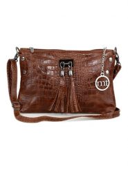 Mia Tomazzi Skórzana torebka "Abano" w kolorze brązowym - 23 x 16 x 2 cm rozmiar: onesize. Brązowe torebki klasyczne damskie Mia Tomazzi, z aplikacjami, z materiału, bez dodatków. Za 130.99 zł.