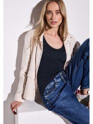 Street One Top w kolorze granatowym rozmiar: 38. Niebieskie topy damskie Street One, bez wzorów, bez kołnierzyka. Za 57.06 zł.