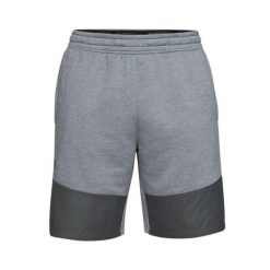 Krótki Under Armour MK1 TERRY. Szare szorty męskie Under Armour, bez wzorów, z materiału. Za 215.70 zł.