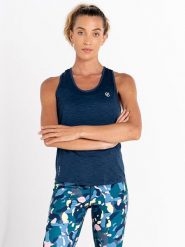 Dare 2b Top sportowy "Modernize II" w kolorze granatowym rozmiar: 46. Niebieskie topy damskie Dare 2b, bez wzorów, z materiału, bez kołnierzyka. Za 34.95 zł.