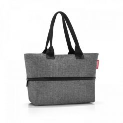 Torba shopper e1 twist silver. Szare shopper bag damskie Reisenthel, bez wzorów, z materiału. Za 185.90 zł.