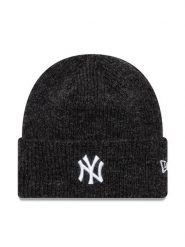 New Era Czapka NEW ERA-Wide Cuff Bean Szary. Szare czapki zimowe damskie New Era, z materiału. Za 149.99 zł.