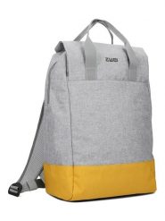 Zwei Plecak "Benno BE160" w kolorze szaro-żółtym - 30 x 42 x 17 cm rozmiar: onesize. Szare plecaki damskie Zwei, bez wzorów, z materiału. Za 170.07 zł.