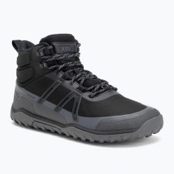 Buty berefoot męskie Xero Shoes Scrambler Trail Mid WP. Czarne buty trekkingowe męskie XERO SHOES, bez zapięcia, trekkingowe. Za 639.99 zł.