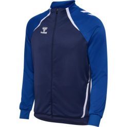Kurtka rozpinana sportowa bluza Hummel hml Lead 2.0 Track Zip Jacket. Niebieskie bluzy bez kaptura męskie HUMMEL, bez wzorów, sportowe, bez kołnierzyka, bez ramiączek. Za 168.00 zł.