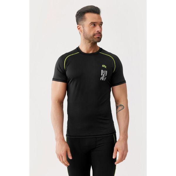 Koszulka męska szybkoschnąca do biegania Rough Radical Kraft Tee. Czarne t-shirty sportowe męskie ROUGH RADICAL, m, bez ramiączek, do biegania. W wyprzedaży za 84.92 zł.