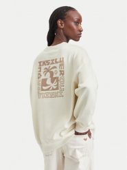 Quiksilver Bluza EQWFT03188 Beżowy jasny Oversize. Brązowe bluzy bez kaptura damskie Quiksilver, l, z bawełny. Za 259.99 zł.