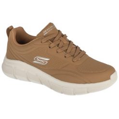 Buty sportowe Sneakersy męskie, Bobs B Flex - Arctic Edge. Brązowe buty sportowe na co dzień męskie Skechers, bez zapięcia, trekkingowe. Za 259.99 zł.