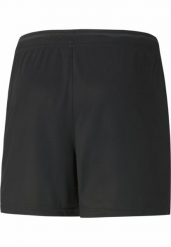 Damskie szorty piłkarskie teamLIGA PUMA Black White. Białe szorty damskie Puma, bez wzorów, z materiału, klasyczne, z standardowym stanem. Za 111.50 zł.