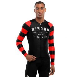 Męska koszulka rowerowa z krótkim rękawem Kolarstwo Siroko M2 Rider. Czarne t-shirty sportowe męskie SIROKO, m, z jersey, bez ramiączek, rowerowe. Za 381.00 zł.