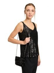 Vera Mont Torebka w kolorze czarnym rozmiar: onesize. Czarne torebki klasyczne damskie Vera Mont, bez wzorów, z materiału, bez dodatków. Za 78.99 zł.