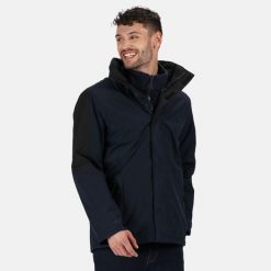 Kurtka Wodoodporna Męska. Czarne kurtki męskie Regatta, m, bez wzorów, z elastanu, z kapturem. Za 306.99 zł.